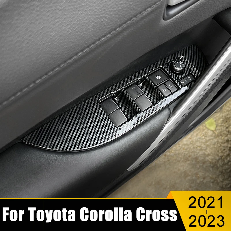 ABS Car Window Glass Lift Switch Button Trim Cover Frame Sticker For Toyota Corolla Cross XG10 2021 2022 2023 Hybrid Accessories
ABS Car Window Glass Lift Switch Button Trim Cover Frame Sticker For Toyota Corolla Cross XG10 2021 2022 2023 Hybrid Accessories