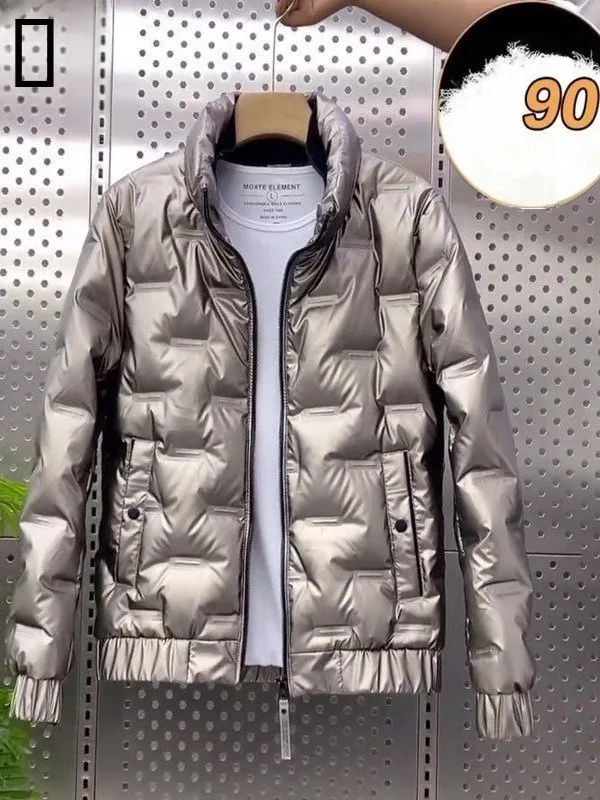 Men's Thiened Cotton Jaet Faionable Bright Surface Warm Stand Collar Slim Fit Windproof Outerwear ort Sle
Men's Thiened Cotton Jaet Faionable Bright Surface Warm Stand Collar Slim Fit Windproof Outerwear ort Sle