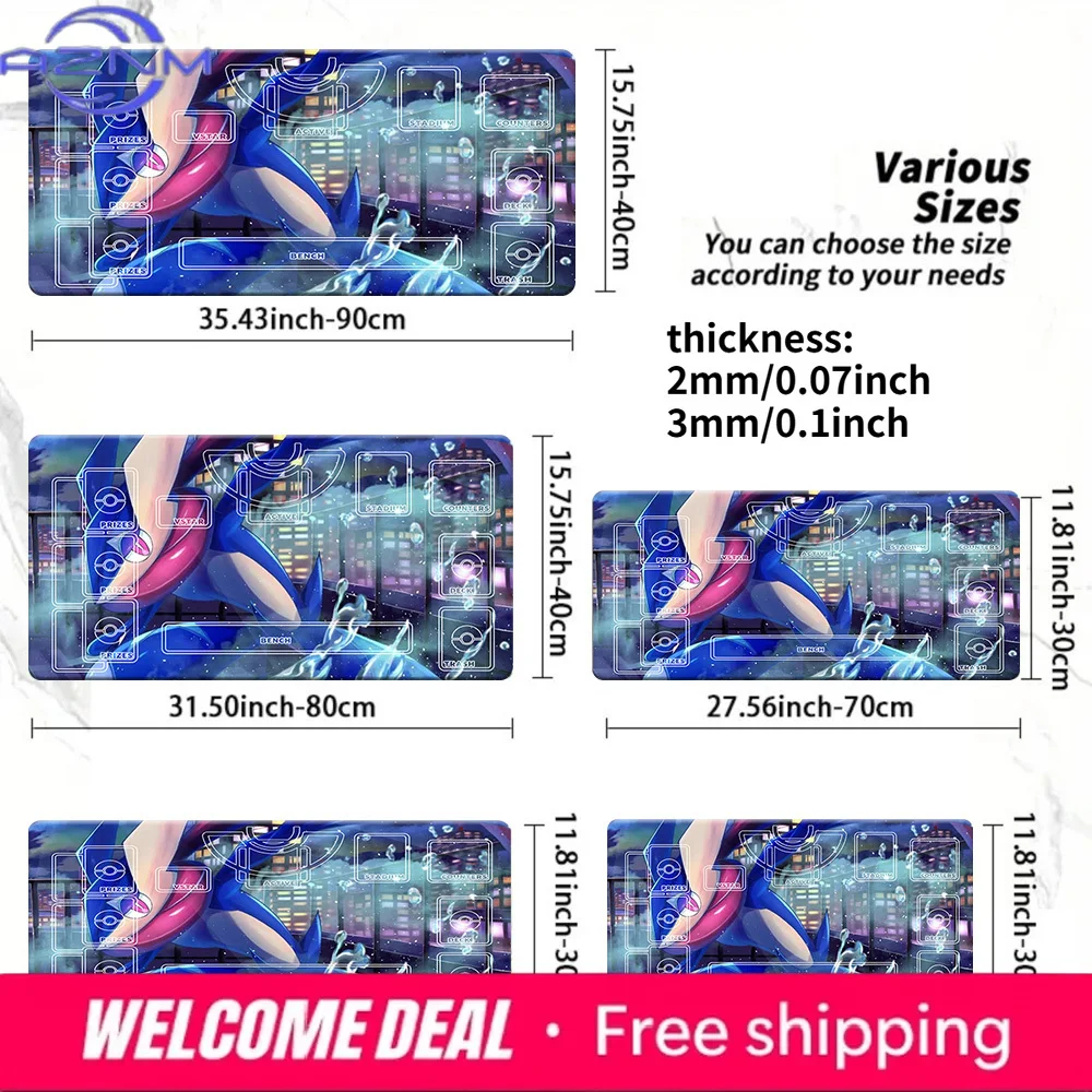 Anime Water Type Greninja Pokemon TCG Playmat Large Non-Slip Gaming Desk Mouse Pad Mat
Anime Water Type Greninja Pokemon TCG Playmat Large Non-Slip Gaming Desk Mouse Pad Mat