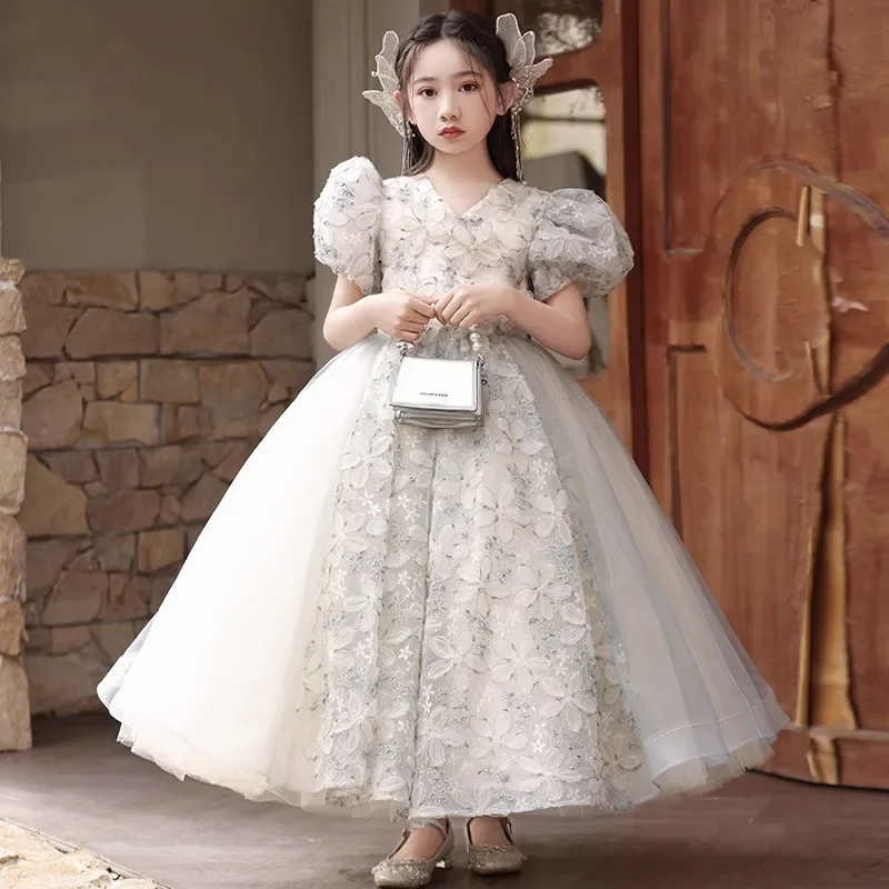 Girls First Communion Prom Dress Children Pageant Ball Gown Teenages Wedding Embroidery Dresses for Kids Elegant White Vestidos
Girls First Communion Prom Dress Children Pageant Ball Gown Teenages Wedding Embroidery Dresses for Kids Elegant White Vestidos