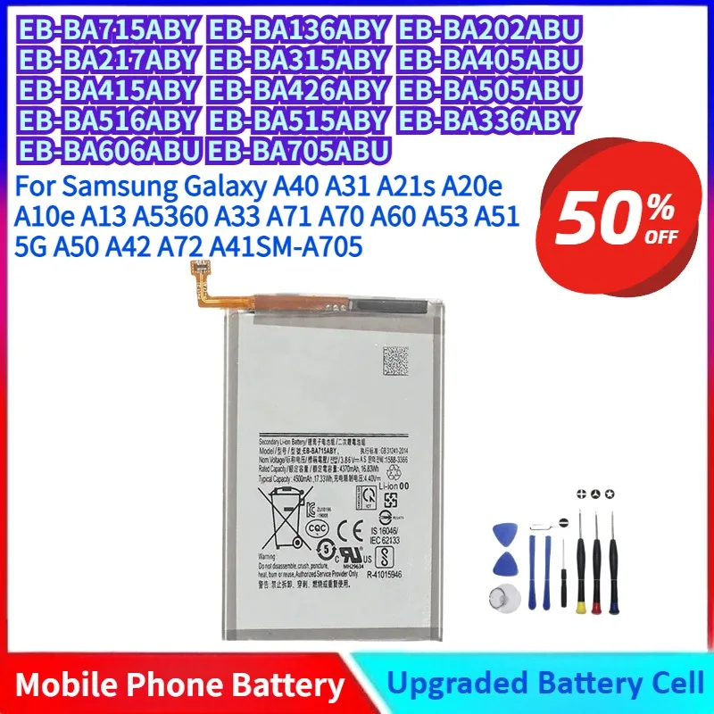 Новый аккумулятор для Samsung Galaxy A40 A31 A21s A20e A10e A13 A5360 A33 A71 A70 A60 A53 A51 5G A50 A42 A72 A41SM-A705 + бесплатные инструменты
Новый аккумулятор для Samsung Galaxy A40 A31 A21s A20e A10e A13 A5360 A33 A71 A70 A60 A53 A51 5G A50 A42 A72 A41SM-A705 + бесплатные инструменты