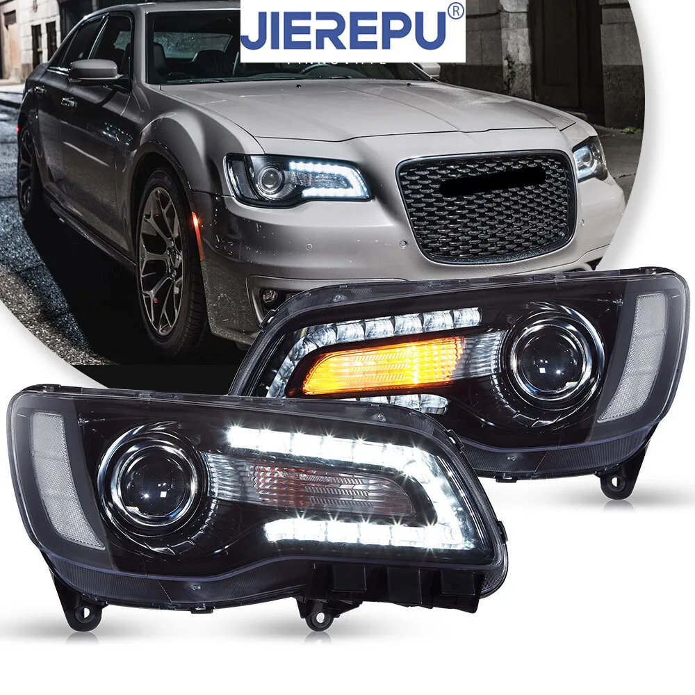 1 пара фар для Chrysler 300 2011-2023, двойной луч, черные линзы, светодиодные DRL
1 пара фар для Chrysler 300 2011-2023, двойной луч, черные линзы, светодиодные DRL