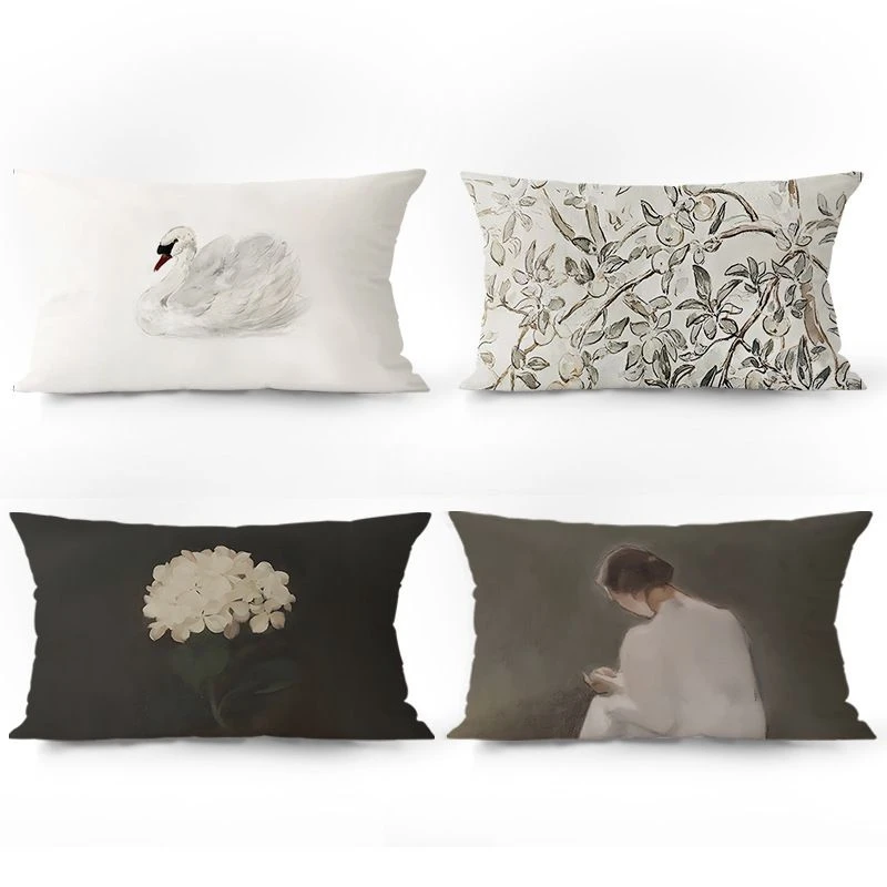 Nordic Swan Ballet Art Rectangular Pillow Modern Simple Sofa Living Room Model Room Pillow Cushion
Nordic Swan Ballet Art Rectangular Pillow Modern Simple Sofa Living Room Model Room Pillow Cushion