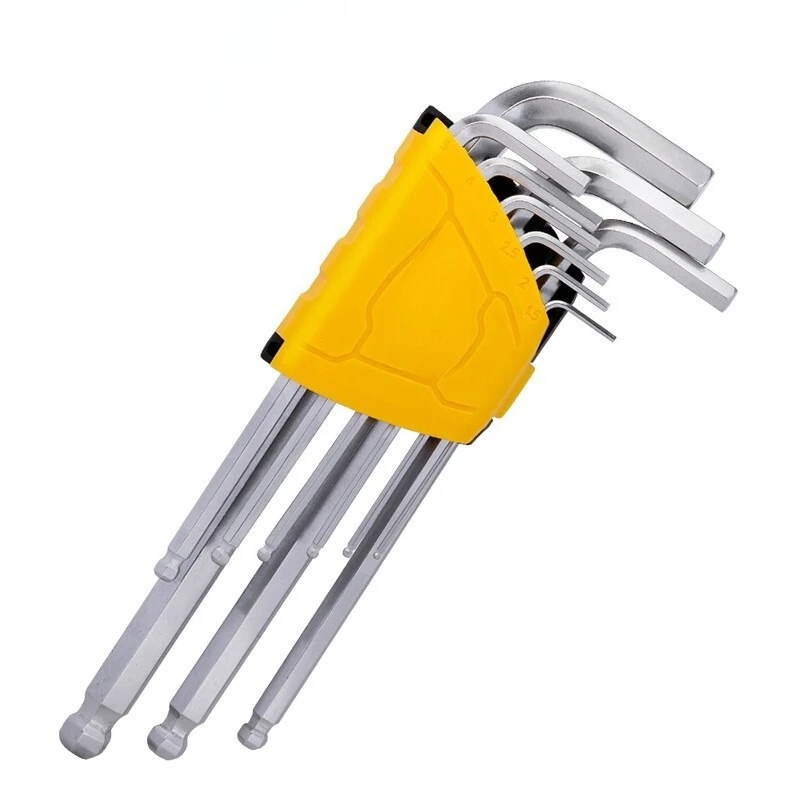 Tool DL3088 Extended Ball Head Hexagon Wrench Set, Alloy Steel L-Shaped Hexagon
Tool DL3088 Extended Ball Head Hexagon Wrench Set, Alloy Steel L-Shaped Hexagon