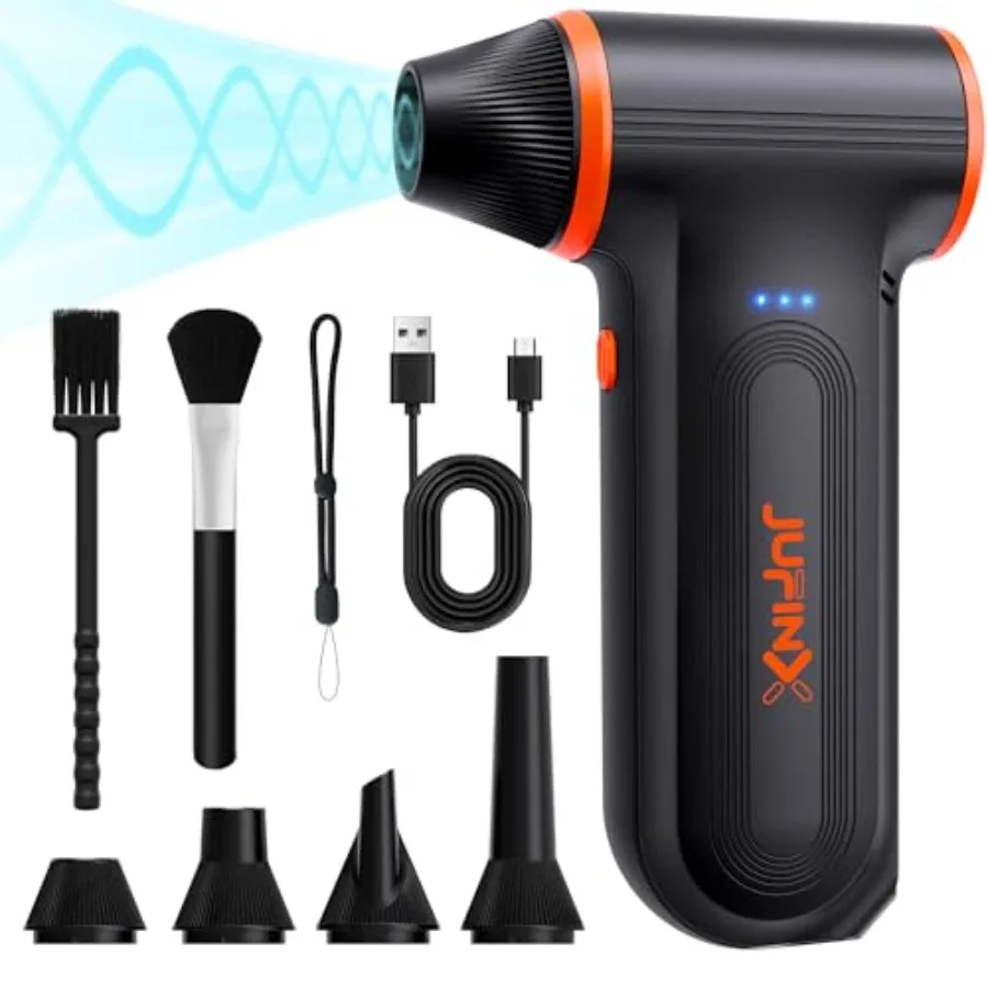 Compressed Air Duster with 150000RPM Super Power and 3-Gear Adjustable Blower for Efficient Cleaning of Leaves Snow Computer Co
Compressed Air Duster with 150000RPM Super Power and 3-Gear Adjustable Blower for Efficient Cleaning of Leaves Snow Computer Co