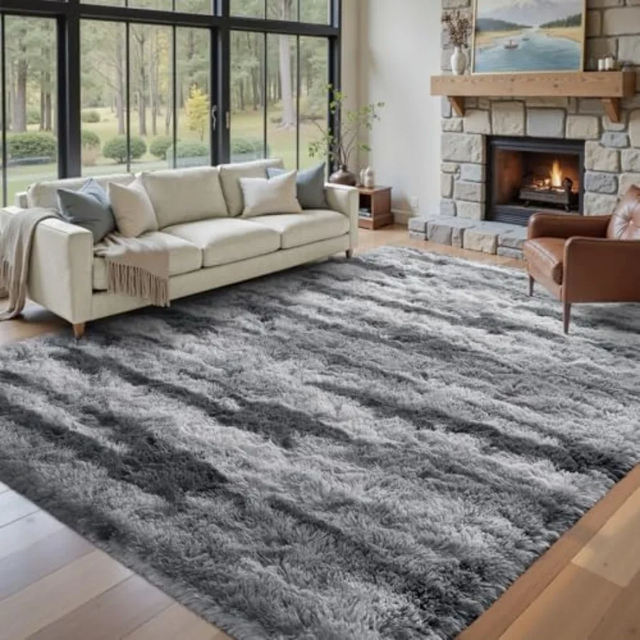 6x9 ft Fuzzy Rug for Living Room Black White Bedroom Area Rugs Non-Slip Carpet for Nursery Play Room Indoor Modern Plush Carpet
6x9 ft Fuzzy Rug for Living Room Black White Bedroom Area Rugs Non-Slip Carpet for Nursery Play Room Indoor Modern Plush Carpet