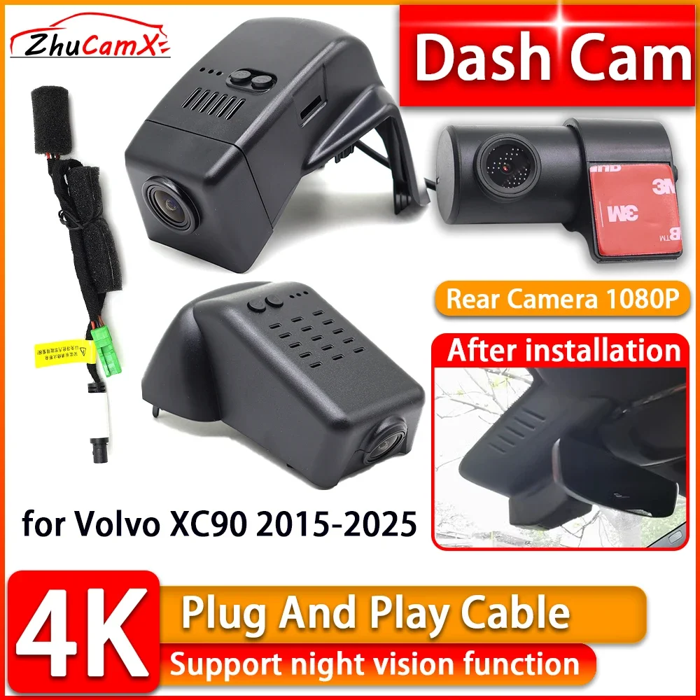 ZhuCamX UHD 4K Dash Cam for Volvo XC90 2015-2025 2160P Wiifi DVR Front Rear Car Camera Plug and Play Video Recorder Night Vision
ZhuCamX UHD 4K Dash Cam for Volvo XC90 2015-2025 2160P Wiifi DVR Front Rear Car Camera Plug and Play Video Recorder Night Vision