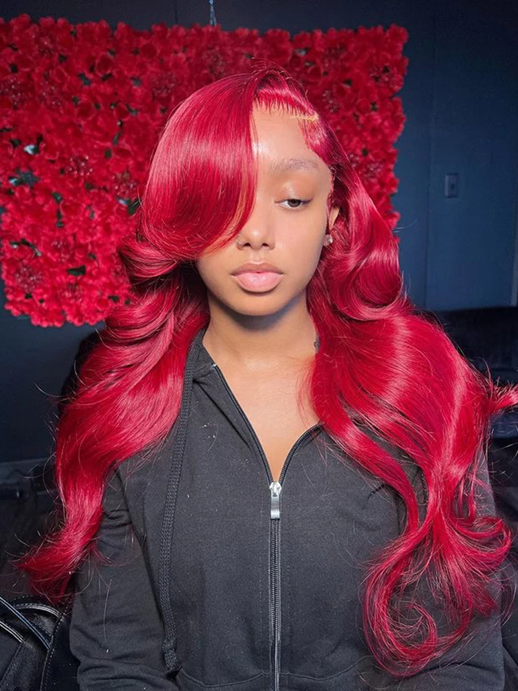 30 34 Inch Hot Red Body Wave 13x4 Hd Lace Frontal Wig Cosplay 13x6 Lace Front Colored Human Hair Wigs 250% Brazilian For Women
30 34 Inch Hot Red Body Wave 13x4 Hd Lace Frontal Wig Cosplay 13x6 Lace Front Colored Human Hair Wigs 250% Brazilian For Women