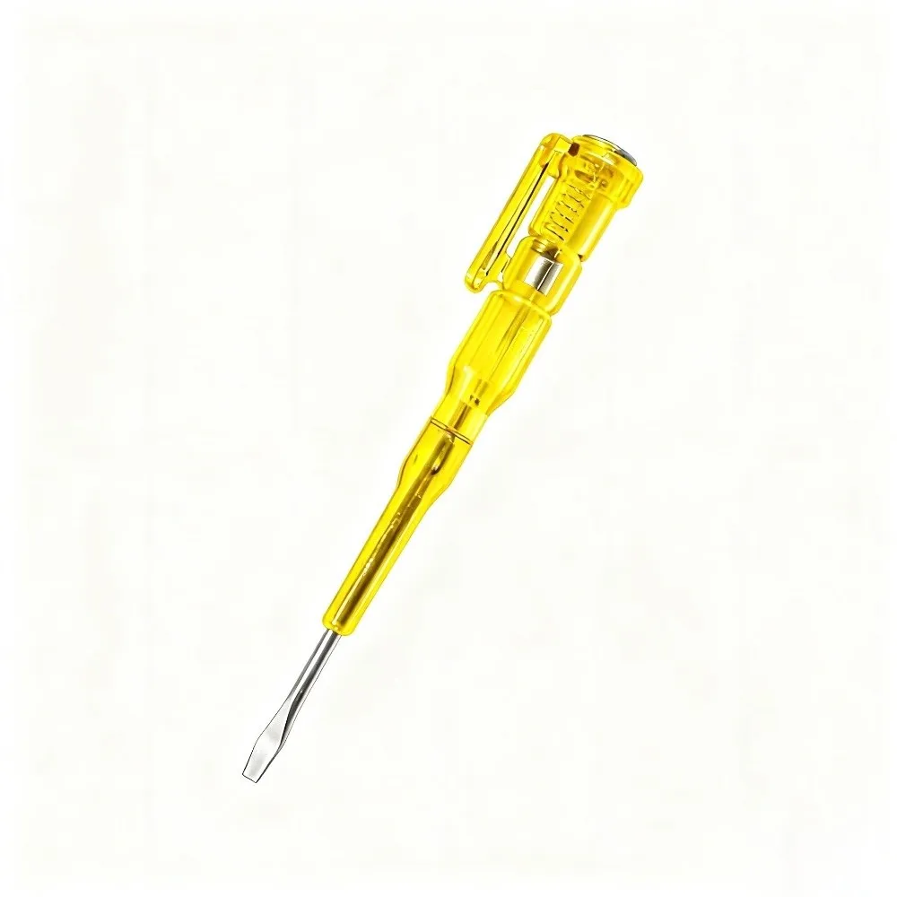 100-500V Voltage Tester Pen Slotted Head Portable Electric Test Pen Easy To Use Multifunctional Voltage Detector Hand Tool
100-500V Voltage Tester Pen Slotted Head Portable Electric Test Pen Easy To Use Multifunctional Voltage Detector Hand Tool