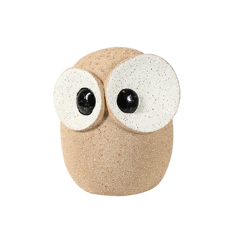LTT Modern wabi-sabi abstract cartoon owl ceramic ornament creative home decoration
LTT Modern wabi-sabi abstract cartoon owl ceramic ornament creative home decoration