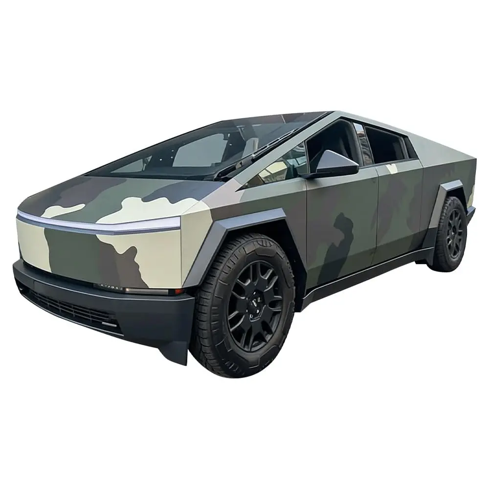 For Tesla Cybertruck 2024-2026 DIY Camouflage Color Precut Body Color Change Paint Protection Wrap Film PVC Exterior Accessories
For Tesla Cybertruck 2024-2026 DIY Camouflage Color Precut Body Color Change Paint Protection Wrap Film PVC Exterior Accessories