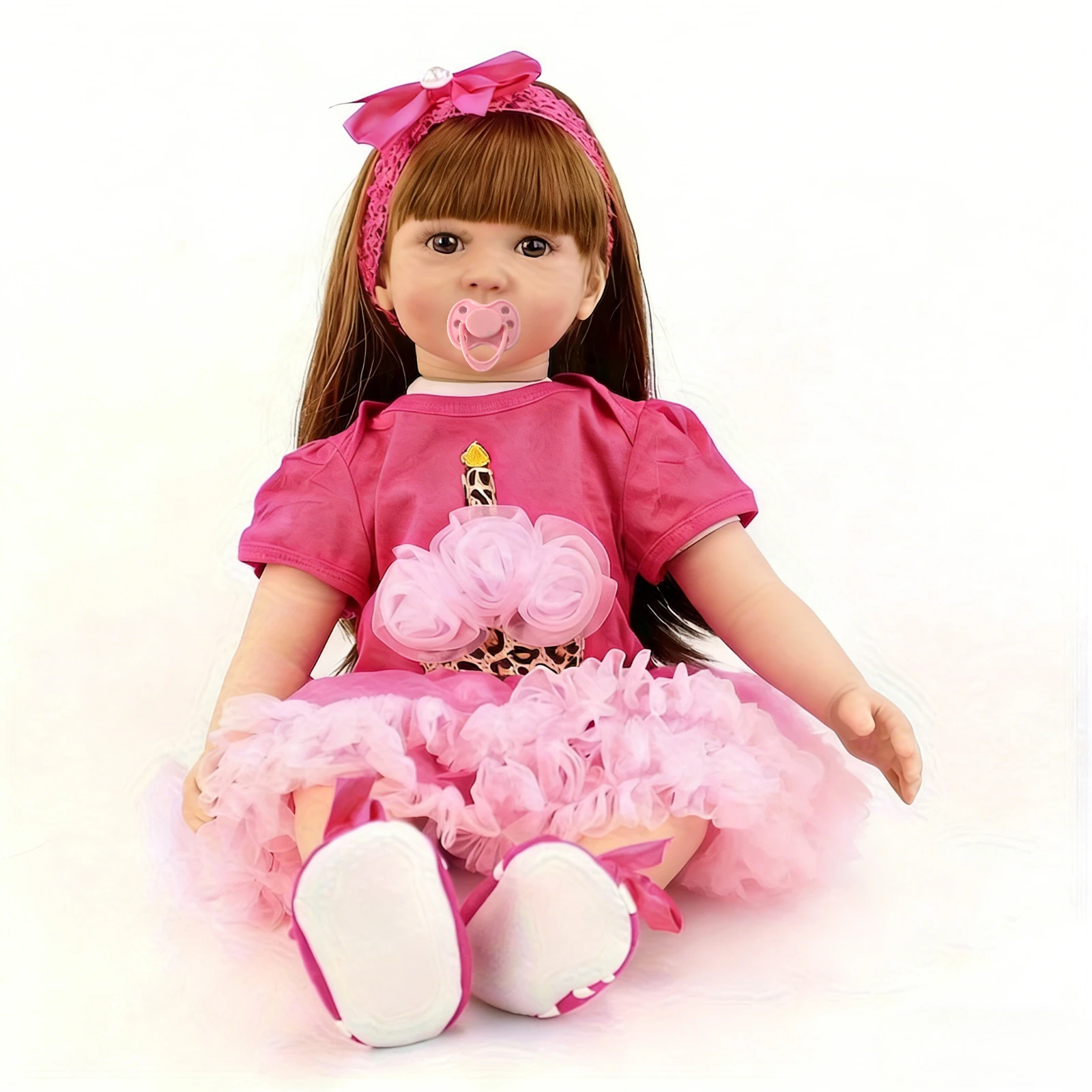 BZDOLL 60cm 24in Baby Reborn Cloth Body Doll Princess Toddler Toy for 3+ Girl Gift, Lifelike Soft Vinyl Princess Play House Toy
BZDOLL 60cm 24in Baby Reborn Cloth Body Doll Princess Toddler Toy for 3+ Girl Gift, Lifelike Soft Vinyl Princess Play House Toy