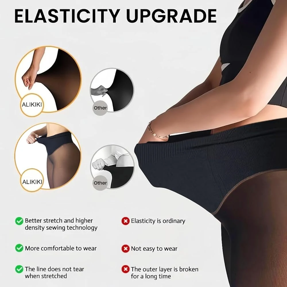 One Seam Fleece Lined Tights Shaping Thermal Leggings Compression Band Translucent Pantyhose Sheer Fleece Leggings Plus Size 11 S0e33077109d344128bfd7eb17d58c2d0C