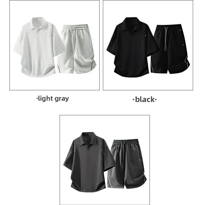 Men's Fashionable Loose Short Sleeved T-shirt Two-piece Sportswear Summer Outdoor Football Fitness Breathable Quick Drying Set
Men's Fashionable Loose Short Sleeved T-shirt Two-piece Sportswear Summer Outdoor Football Fitness Breathable Quick Drying Set