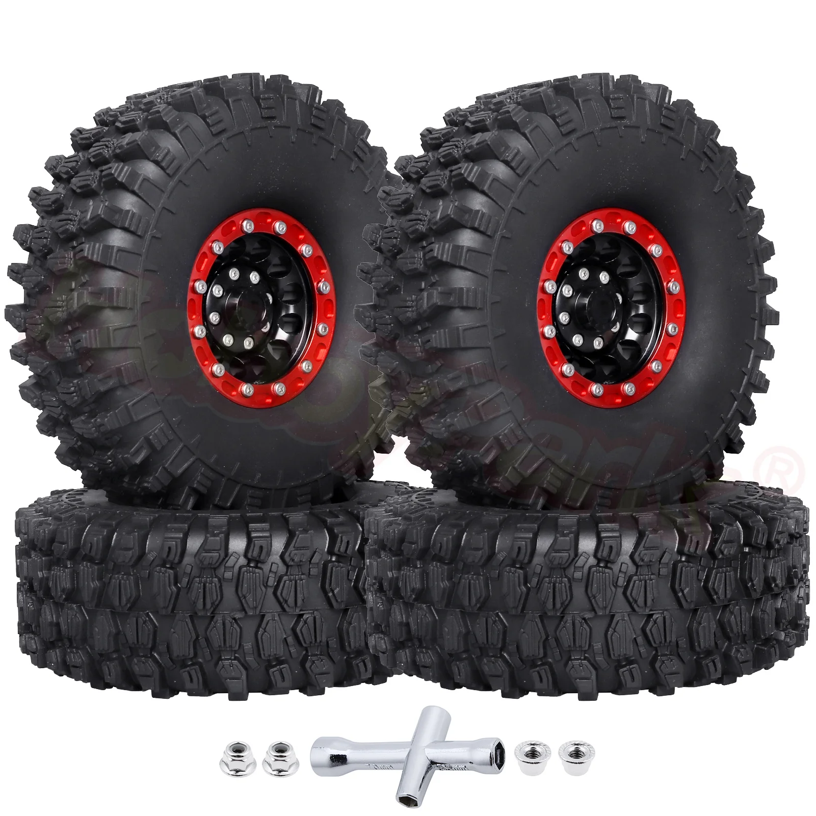 12mm Hex 1.9 Beadlock Wheels and Tires w/ Foam Inserts for 1:10 RC Crawler Axial SCX10 90047 SCX10 II 90046 SCX10 III TRX-4
12mm Hex 1.9 Beadlock Wheels and Tires w/ Foam Inserts for 1:10 RC Crawler Axial SCX10 90047 SCX10 II 90046 SCX10 III TRX-4