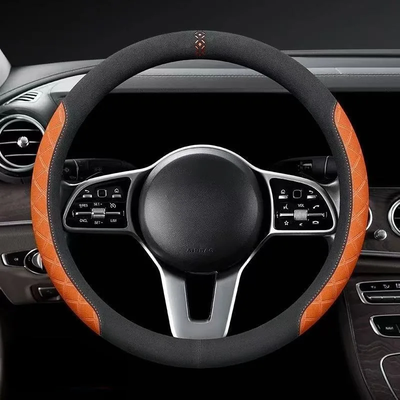 Роскошные замшевые чехлы на руль универсальные 38 см, противоскользящие, для автомобилей, тип O/D, аксессуары для авто
Роскошные замшевые чехлы на руль универсальные 38 см, противоскользящие, для автомобилей, тип O/D, аксессуары для авто