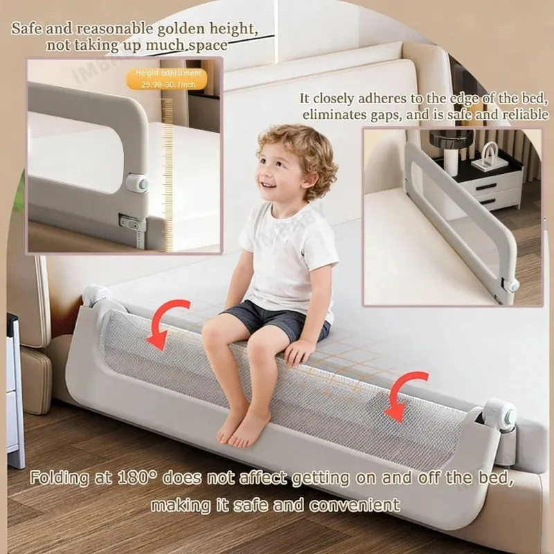 IMBABY Single-Sided L-Shaped Bed Guardrail | No-Drill Foldable Baby Safety Fence | Toddler Fall Protection Bedroom Railing
IMBABY Single-Sided L-Shaped Bed Guardrail | No-Drill Foldable Baby Safety Fence | Toddler Fall Protection Bedroom Railing