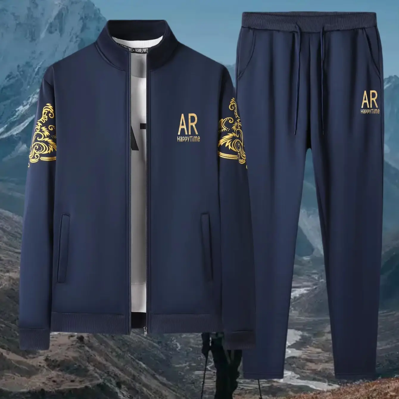 Men's Autumn Winter Long Sleeve Jacket And Pants Set Front Print Available in Four Colors Casual Wear for Men
Men's Autumn Winter Long Sleeve Jacket And Pants Set Front Print Available in Four Colors Casual Wear for Men