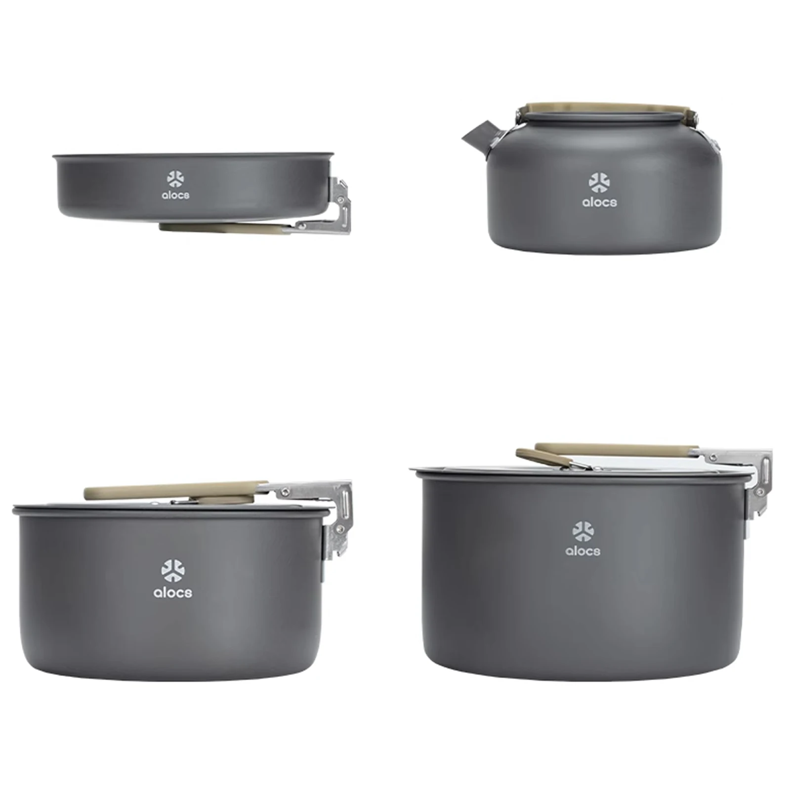 Camping Cookware Mess Kit Camping Cooking Pot Fry Pan and Kettle Set for Camping Backpacking
Camping Cookware Mess Kit Camping Cooking Pot Fry Pan and Kettle Set for Camping Backpacking