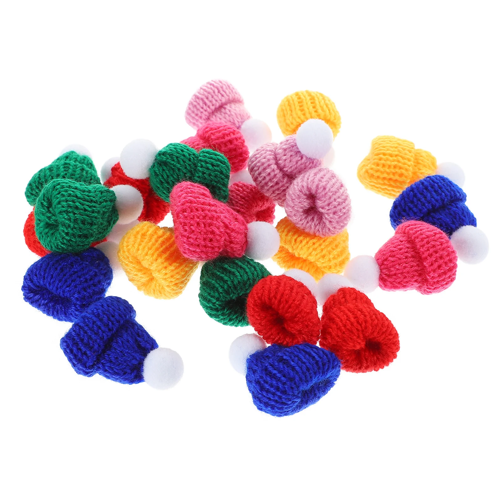24pcs Mini Christmas Hats Knitted Woolen Tiny Santa Caps for DIY Craft Decorations 6 Colors Mix Bottle Ornaments Gifts
24pcs Mini Christmas Hats Knitted Woolen Tiny Santa Caps for DIY Craft Decorations 6 Colors Mix Bottle Ornaments Gifts