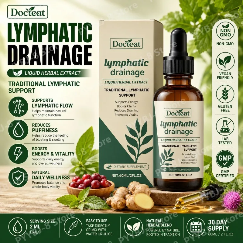 Lymphatic Drainage Drops 60ml Supplement Help Bloat Relief & Immune System Health with Cleavers,Red Clover and Stillingia Root
Lymphatic Drainage Drops 60ml Supplement Help Bloat Relief & Immune System Health with Cleavers,Red Clover and Stillingia Root