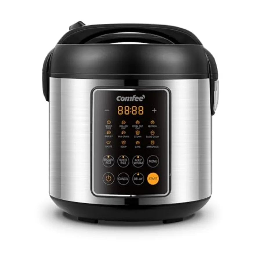 Rice Cooker 14-in-1 Stainless Steel Multi Cooker Slow Cooker Steamer Sauté and Warmer 5.3 QT 20 Cups Cooked 10 Cups Uncooked Br
Rice Cooker 14-in-1 Stainless Steel Multi Cooker Slow Cooker Steamer Sauté and Warmer 5.3 QT 20 Cups Cooked 10 Cups Uncooked Br