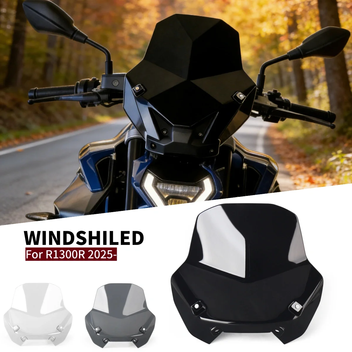 For BMW R1300R R1300 R 1300 R 20225- Front Cowl Windshield Fairing Cover Motorcycle Wind Screen Deflector Windscreen Protector
For BMW R1300R R1300 R 1300 R 20225- Front Cowl Windshield Fairing Cover Motorcycle Wind Screen Deflector Windscreen Protector