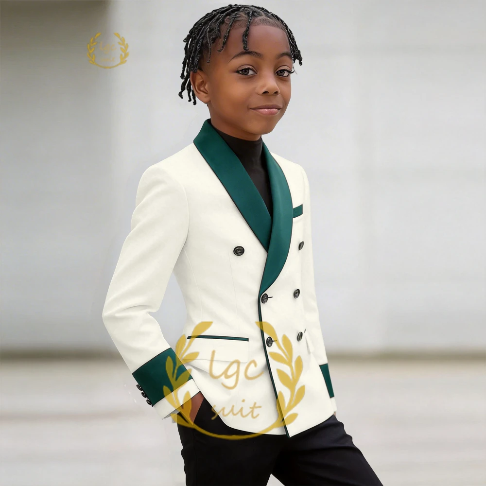 Boys' Custom Premium 2-Piece Suit, Contrast Cuff Shawl Lapel Blazer & Black Trousers for Galas & Celebrations
Boys' Custom Premium 2-Piece Suit, Contrast Cuff Shawl Lapel Blazer & Black Trousers for Galas & Celebrations