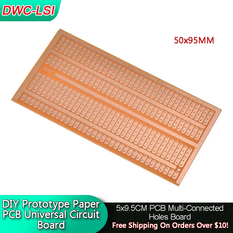 5/10PCS 50x95MM 5*9.5CM DIY Prototype Paper PCB Universal Experiment Matrix Circuit Board 2-3-4-5 Connected Holes 5x9.5CM
5/10PCS 50x95MM 5*9.5CM DIY Prototype Paper PCB Universal Experiment Matrix Circuit Board 2-3-4-5 Connected Holes 5x9.5CM