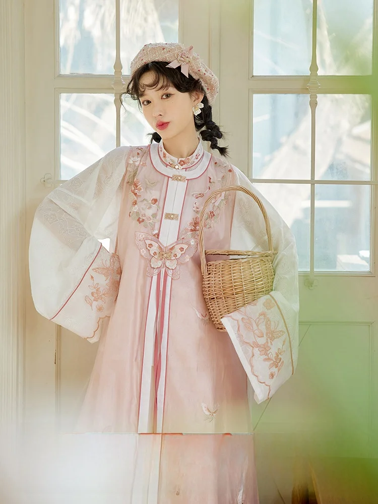 Оригинальный комплект Hanfu для вечеринок в июле, пион, Song Dynas, круглая юбка с воротником-стойкой, ort irt и Ma Face для женщин
Оригинальный комплект Hanfu для вечеринок в июле, пион, Song Dynas, круглая юбка с воротником-стойкой, ort irt и Ma Face для женщин