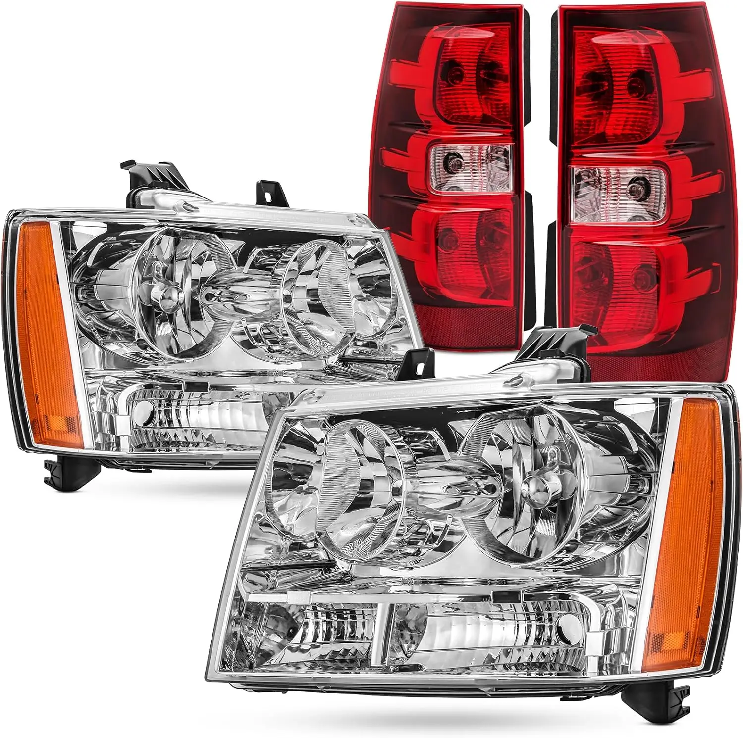 Rear Tail Light Assembly & Headlights Combo Compatible With 2007 2008 2009 2010 2011 2012 2013 2014 Chevy Tahoe, For 2007-2014 S
Rear Tail Light Assembly & Headlights Combo Compatible With 2007 2008 2009 2010 2011 2012 2013 2014 Chevy Tahoe, For 2007-2014 S