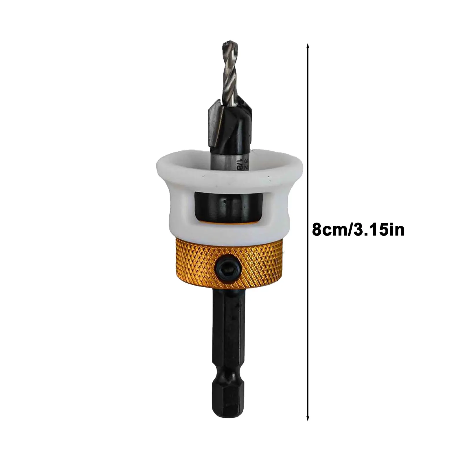 DIY Projects 1 8 Drill Bit Countersink Drill Bit Set Adjustable Depth Stop 3-piece Drill Bit Set Compact Design For Wood
DIY Projects 1 8 Drill Bit Countersink Drill Bit Set Adjustable Depth Stop 3-piece Drill Bit Set Compact Design For Wood