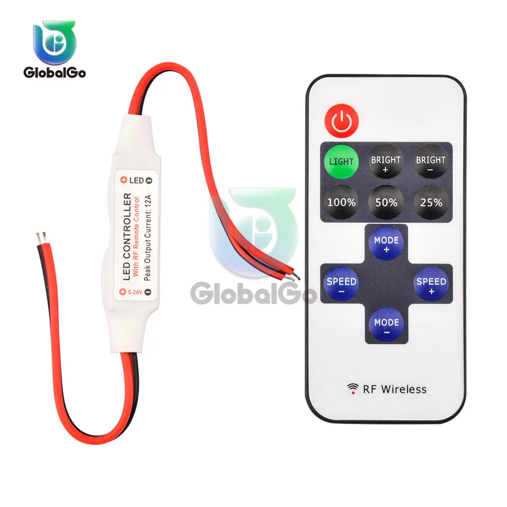 12V RF Wireless Remote Control Switch To Control Dimmer for Miniature LED light Bar Luminosity Controller
12V RF Wireless Remote Control Switch To Control Dimmer for Miniature LED light Bar Luminosity Controller