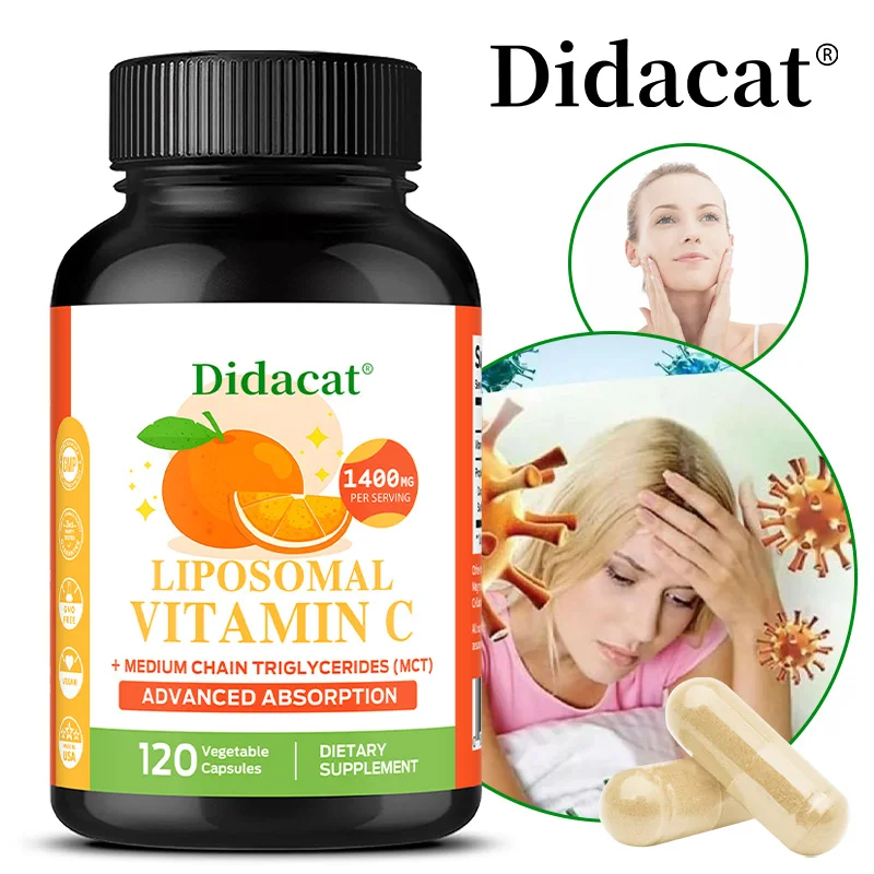 Liposomal Vitamin C Supplement - Antioxidant, Collagen Boost, Immune System Support, Skin Health, Easily Absorbed, 120 Capsules
Liposomal Vitamin C Supplement - Antioxidant, Collagen Boost, Immune System Support, Skin Health, Easily Absorbed, 120 Capsules
