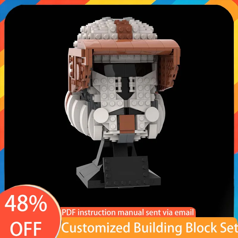 637 PCS Helmets SWTOR - Havoc Republic Trooper Helmet Bust MOC Customize Modular Building Block Creative DIY Toy Christmas Gift
637 PCS Helmets SWTOR - Havoc Republic Trooper Helmet Bust MOC Customize Modular Building Block Creative DIY Toy Christmas Gift