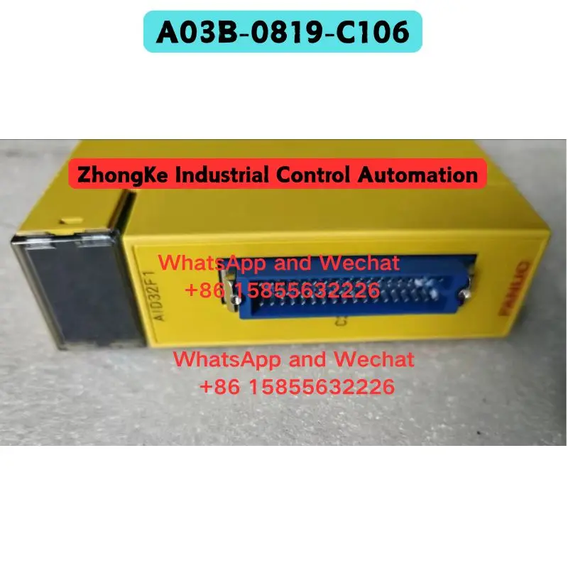 Used A03B-0819-C106 IO module Functional test OK Fast delivery
Used A03B-0819-C106 IO module Functional test OK Fast delivery