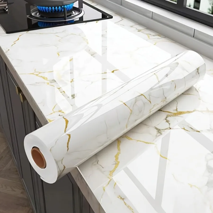 Kitchen Waterproof Oil-Resistant Wall Sticker Marble Waterproof Vinyl Heat-Resistant Adhesive Renovation, Cabinet PVC Wallpaper
Kitchen Waterproof Oil-Resistant Wall Sticker Marble Waterproof Vinyl Heat-Resistant Adhesive Renovation, Cabinet PVC Wallpaper