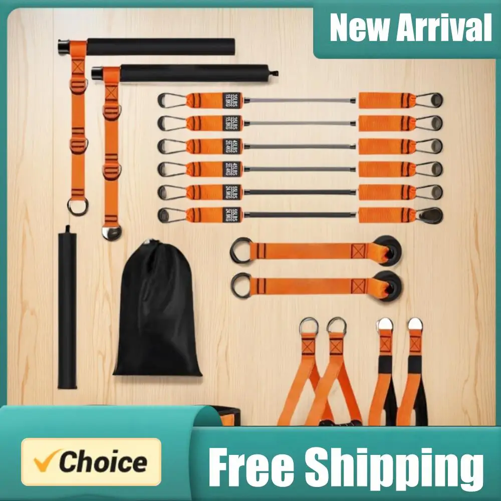 Pilates Bar Kit & Resistance Bands Multifunctional Pilates Bar Portable Yoga Pilates Stick Home Gym Strength Training Equipment
Pilates Bar Kit & Resistance Bands Multifunctional Pilates Bar Portable Yoga Pilates Stick Home Gym Strength Training Equipment