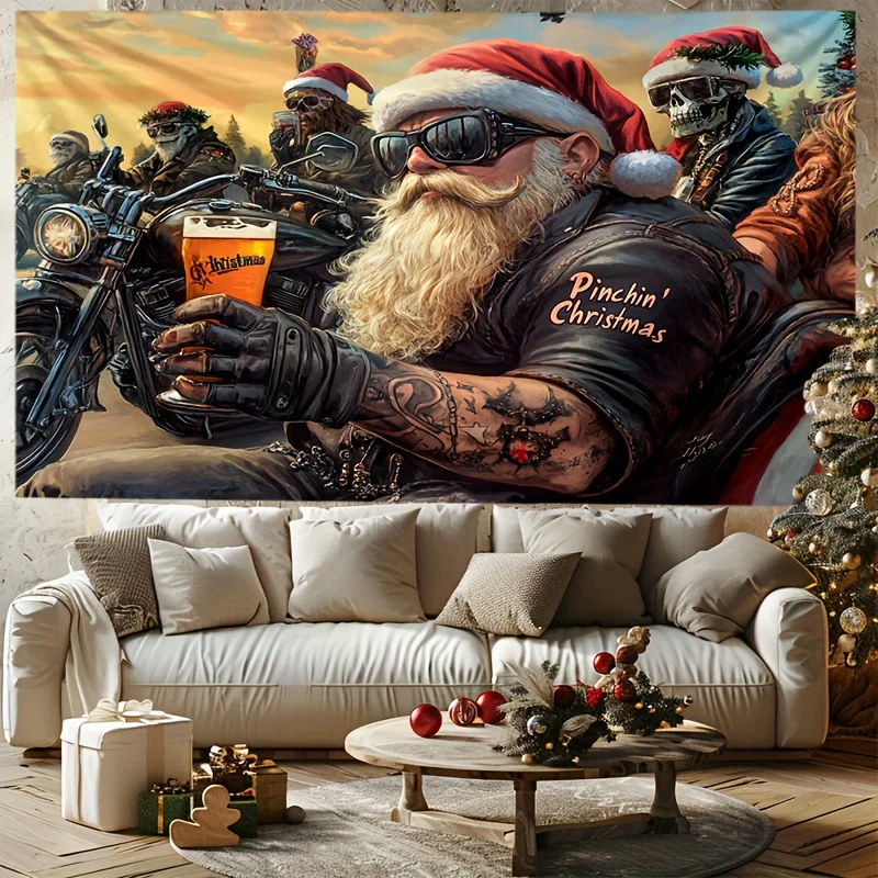 Гобелен VIKAMA в стиле панк легко чистится. Різдво Пинчин. Мотоцикл спальня кабинет фон настенный гобелен
Гобелен VIKAMA в стиле панк легко чистится. Різдво Пинчин. Мотоцикл спальня кабинет фон настенный гобелен