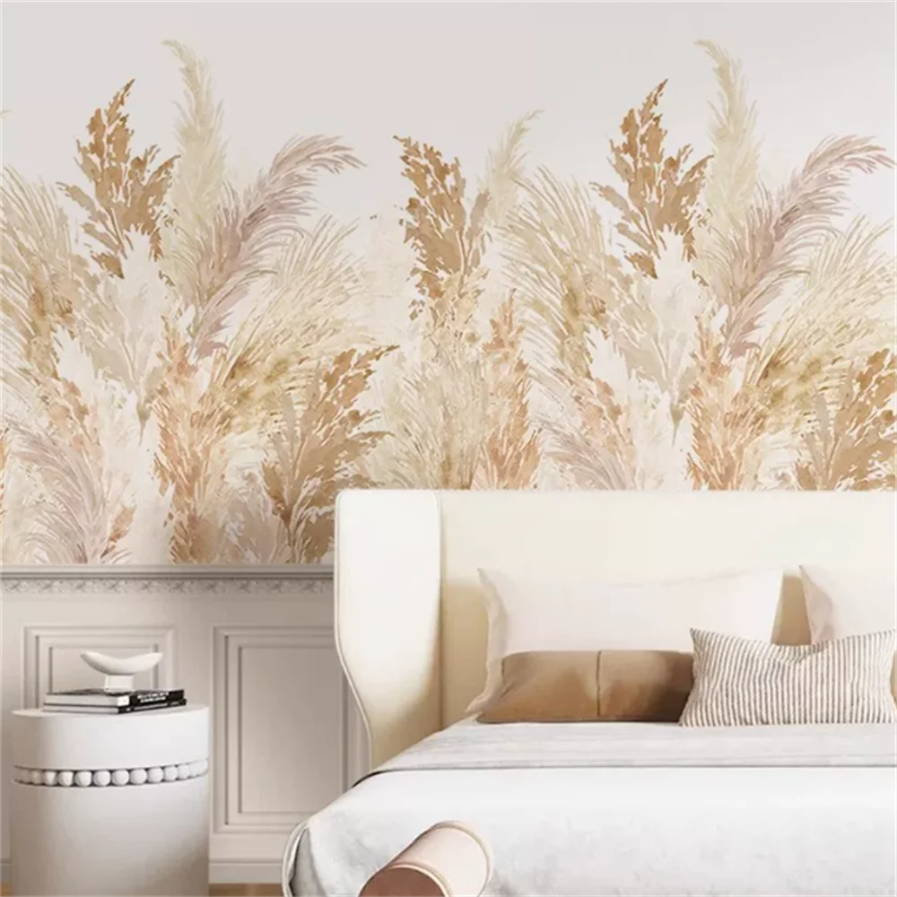 Customized size reed mural Nordic hand-painted oil painting plant wallpaper living room, bedroom, entrance wallpaper decoration
Customized size reed mural Nordic hand-painted oil painting plant wallpaper living room, bedroom, entrance wallpaper decoration