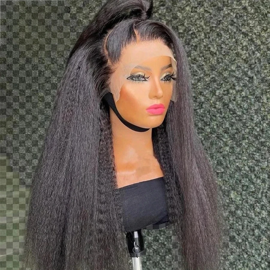Natural Long 26'' Soft Black 180Density Yaki Kinky Straight Hair Wig For Women BabyHair Glueless Preplcuked Heat Resistant Daily
Natural Long 26'' Soft Black 180Density Yaki Kinky Straight Hair Wig For Women BabyHair Glueless Preplcuked Heat Resistant Daily