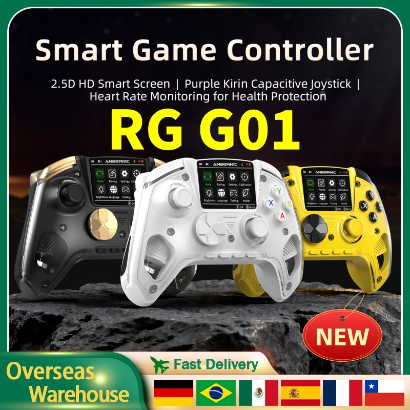 Игровой контроллер ANBERNIC RG G01 с 2100 мАч аккумулятором, 2.5D изогнутым IPS-экраном, полноценным ламинированием, геймпад с датчиками Холла, поворотным D-pad, совместимость с XBOX
Игровой контроллер ANBERNIC RG G01 с 2100 мАч аккумулятором, 2.5D изогнутым IPS-экраном, полноценным ламинированием, геймпад с датчиками Холла, поворотным D-pad, совместимость с XBOX