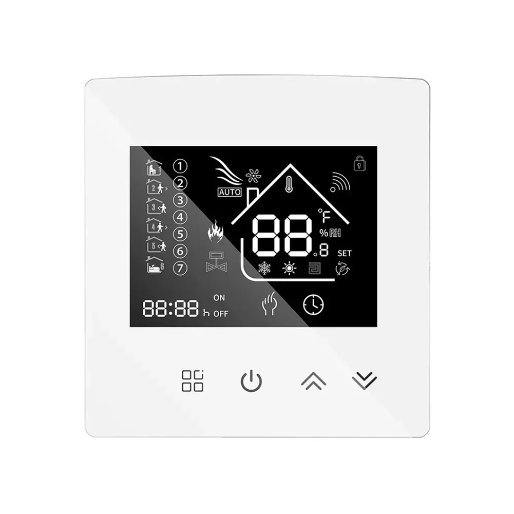Programmable Smart Thermostat for Electric Floor Heating with Advanced Microcontroller and 7 Day Scheduling Modes
Programmable Smart Thermostat for Electric Floor Heating with Advanced Microcontroller and 7 Day Scheduling Modes