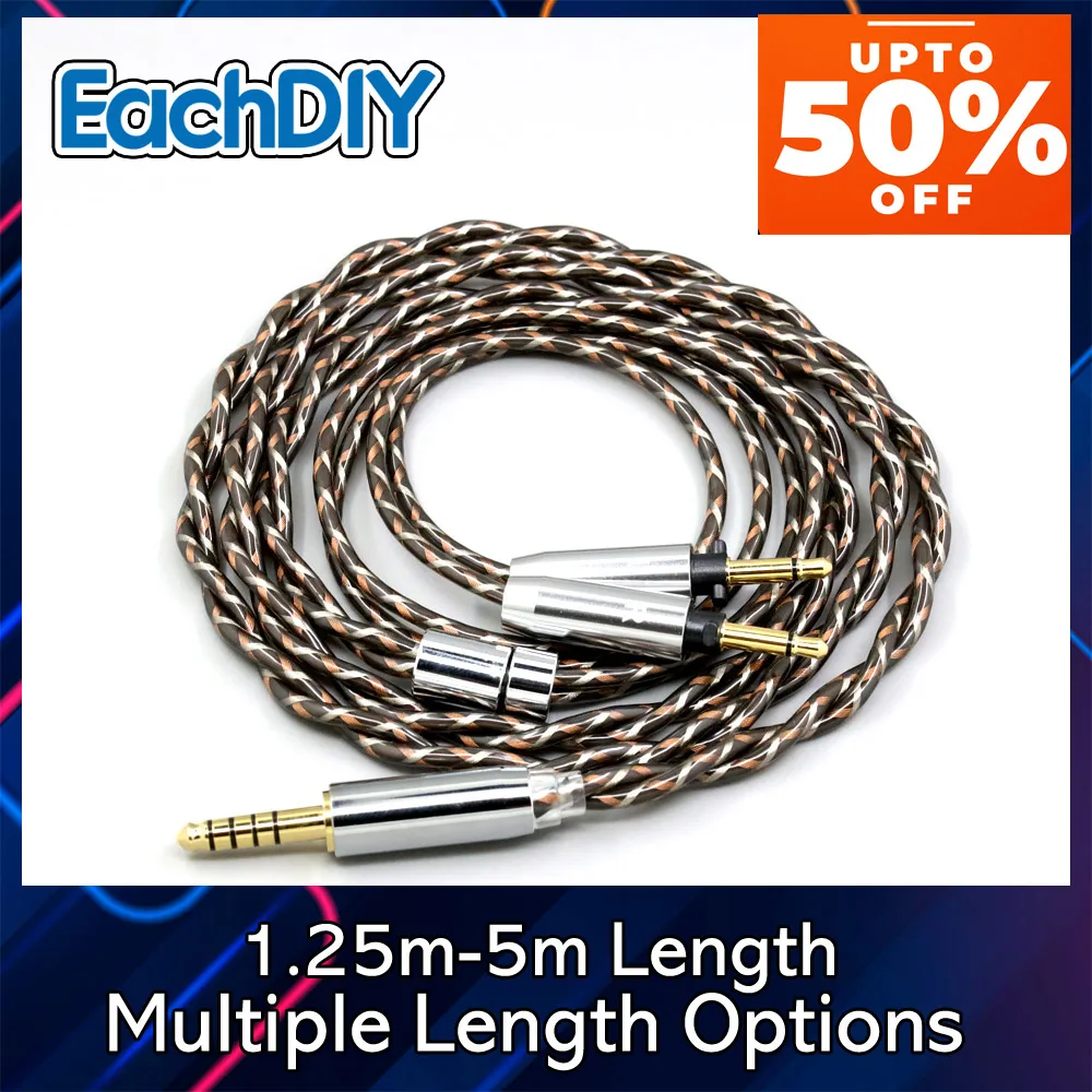 TypeX Litz OCC Shielding 7n 25AWG Earphone Cable For Final Audio SONOROUS IV VI VIII X D8000 Design Pando Hope vi 1:1 9008
TypeX Litz OCC Shielding 7n 25AWG Earphone Cable For Final Audio SONOROUS IV VI VIII X D8000 Design Pando Hope vi 1:1 9008