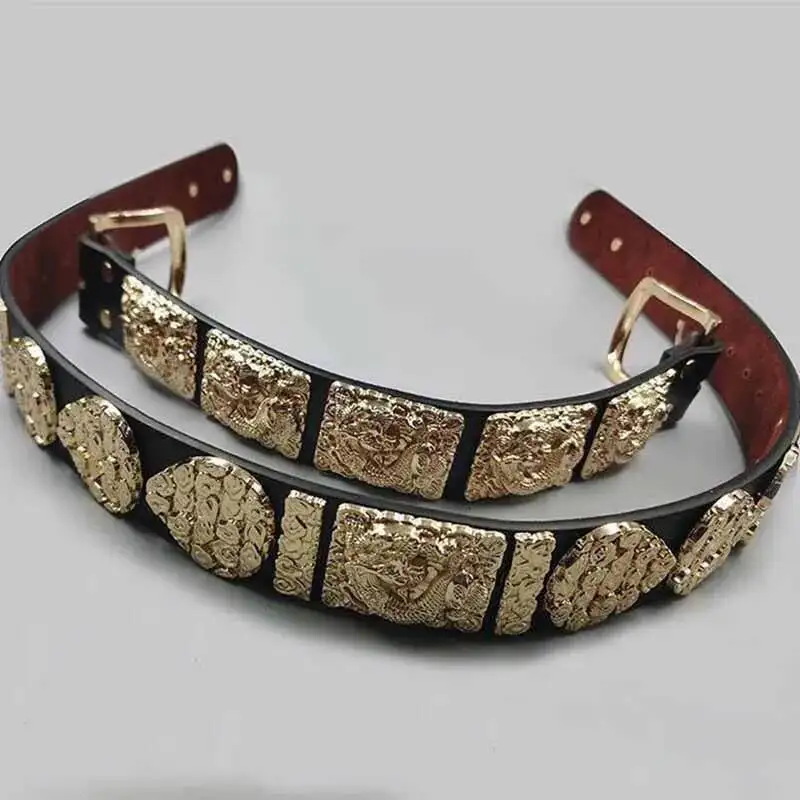 Unisex Dragon Pattern Hanfu Belt Chinese Vintage Hanfu PU Black Metal Belt Round Neck Gown Hanfu Accessories Belt For Men Women
Unisex Dragon Pattern Hanfu Belt Chinese Vintage Hanfu PU Black Metal Belt Round Neck Gown Hanfu Accessories Belt For Men Women