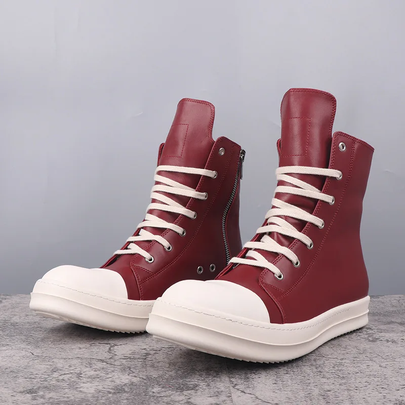 High Street R0 Men's Lace-up Casual Shoes Leather Sneaker Women's Shoes Men's Genuine Leather Shoes
High Street R0 Men's Lace-up Casual Shoes Leather Sneaker Women's Shoes Men's Genuine Leather Shoes