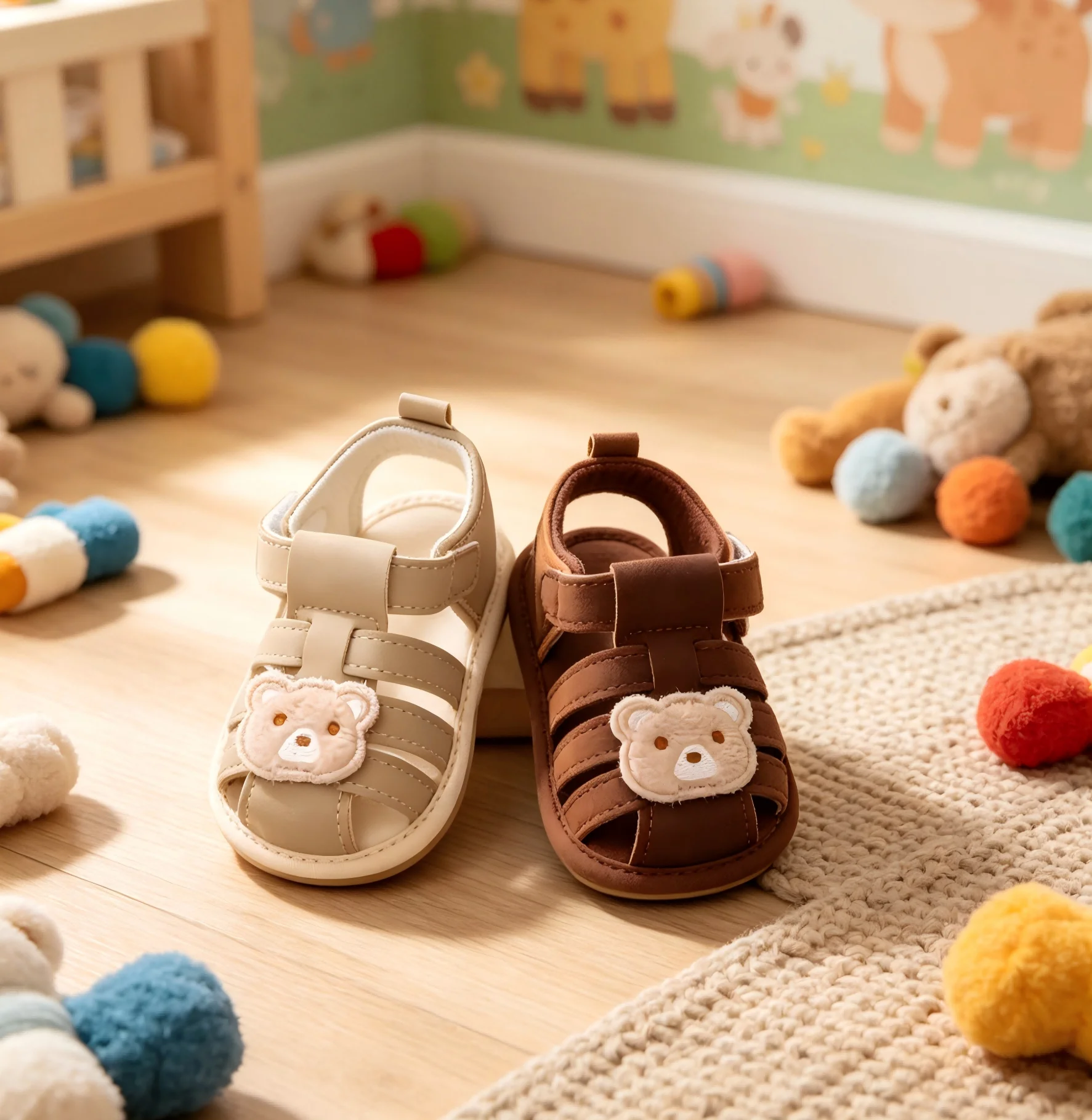 Baby Summer Baotou Sandals Cute Cartoon Cloth Shoes For Boys And Girls Baby Bear 0-1 Year Old Soft Bottom Anti Falling Shoes Ver
Baby Summer Baotou Sandals Cute Cartoon Cloth Shoes For Boys And Girls Baby Bear 0-1 Year Old Soft Bottom Anti Falling Shoes Ver