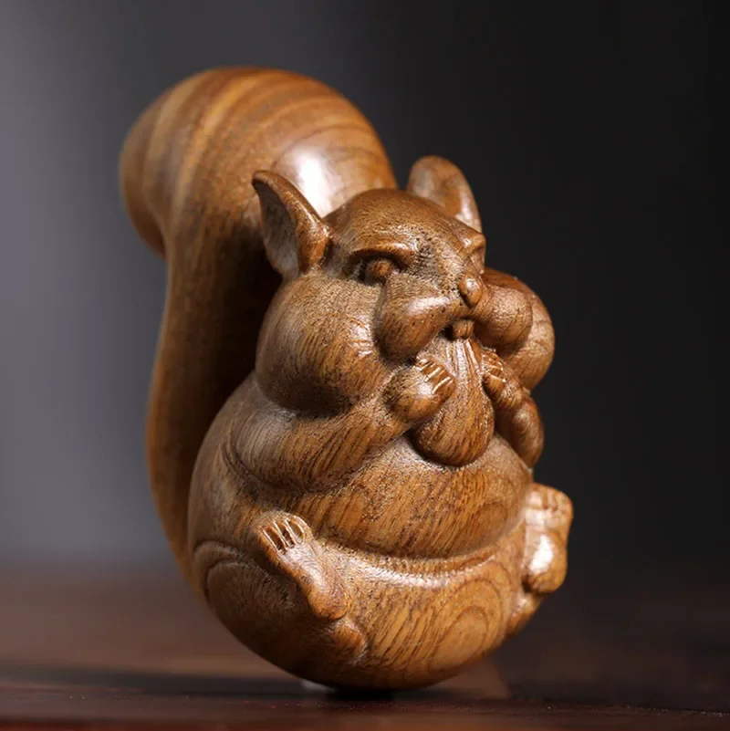 6cm Lovely Squirrel Rest Figurine Green Sandalwood Sculpture Decoration Craft Gift Miniatur Ornaments Wood Crafts Best Gifts 
6cm Lovely Squirrel Rest Figurine Green Sandalwood Sculpture Decoration Craft Gift Miniatur Ornaments Wood Crafts Best Gifts