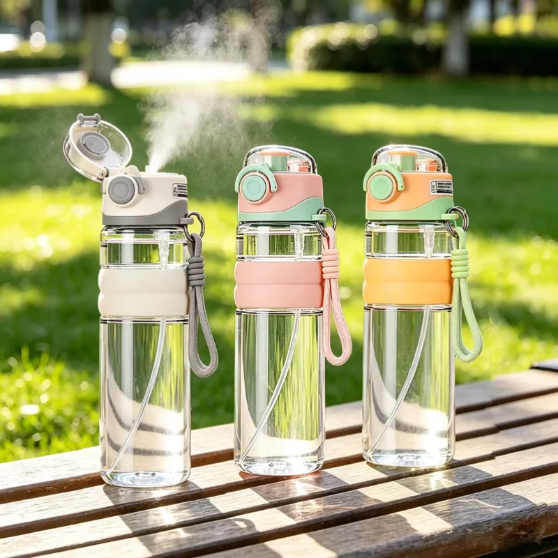 800ml Spray Water Bottle Leak-Proof Portable Sports Cup for Outdoor Travel Fitness Cycling Summer Cooling
800ml Spray Water Bottle Leak-Proof Portable Sports Cup for Outdoor Travel Fitness Cycling Summer Cooling