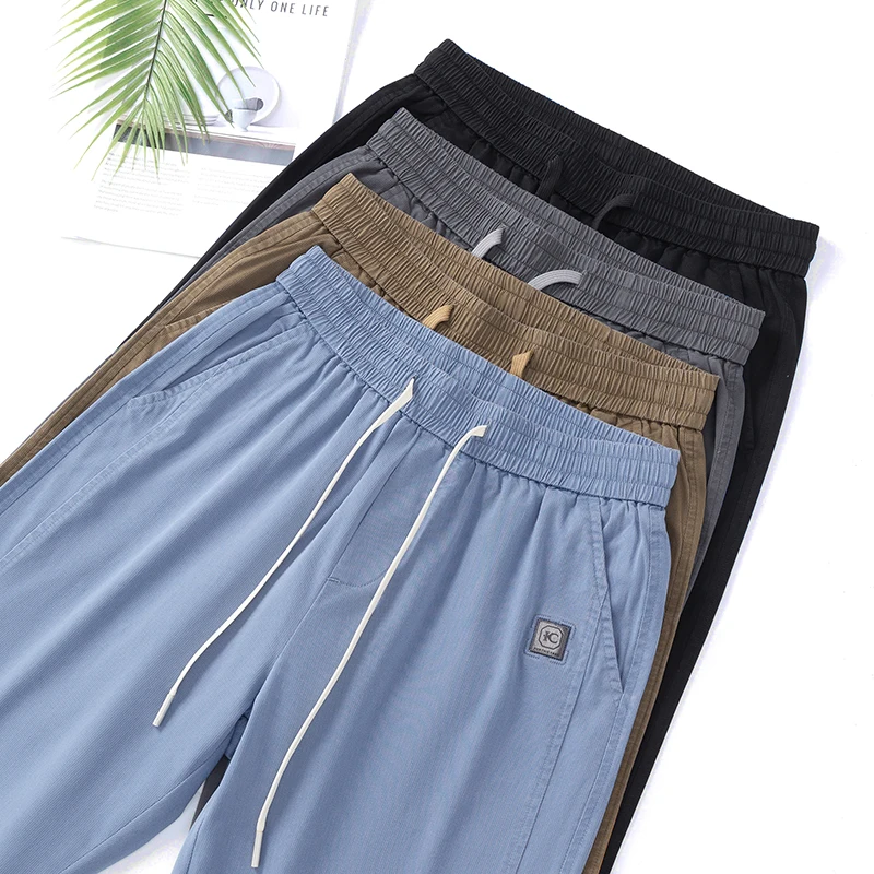 Summer Thin Ice Silk Teen Baggy Jeans High Quality Comfortable Breathable Drape Loose Straight Trousers Black Grey Blue M-4XL
Summer Thin Ice Silk Teen Baggy Jeans High Quality Comfortable Breathable Drape Loose Straight Trousers Black Grey Blue M-4XL